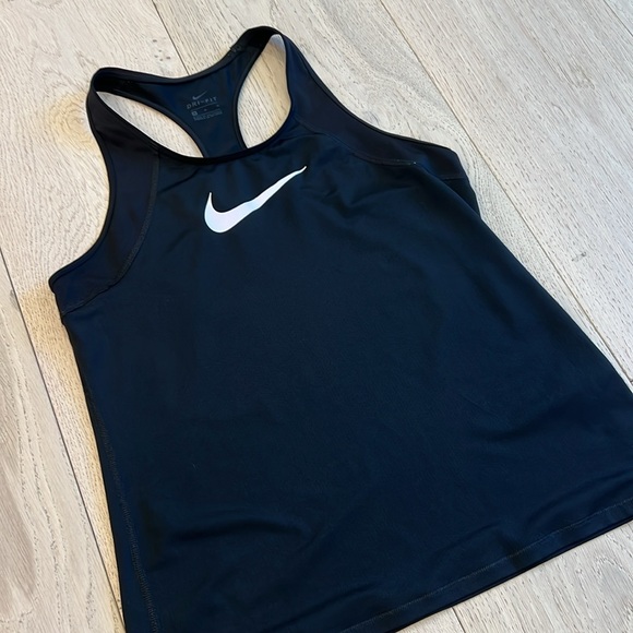 Nike Dri-Fit Racerback Tank in Black Size Medium - Picture 2 of 8